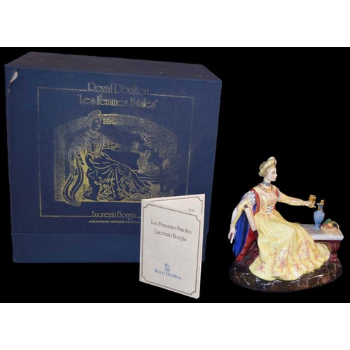 50 - A Limited Edition Royal Doulton Figurine 'Lucrezia Borgia', and Its Presentation Box