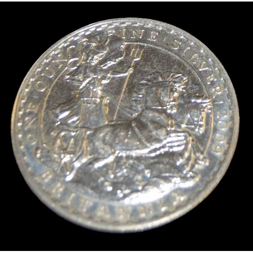 528 - A Silver Britannica Crown