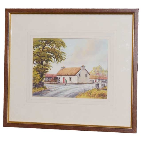 61 - A Watercolour 'Cottage, Tamney, Co. Donegal' - Alymer E Armstrong