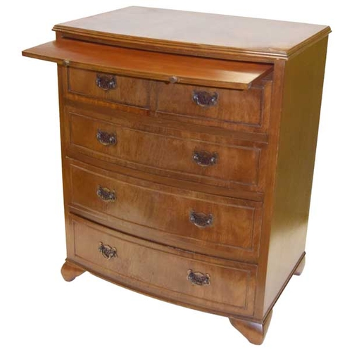 70 - A Nice Shaped Front Mahogany Four Drawer Chest