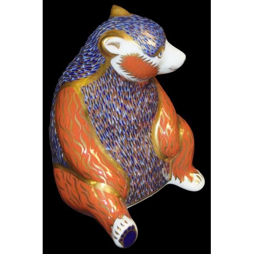 98 - A Large Royal Crown Derby 'Bear' Paperweight