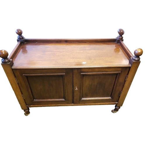 240 - A Mahogany Two Door Victorian Cabinet