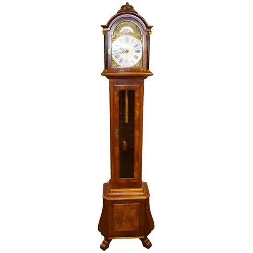 255 - A Very Nice Walnut Triple Weight Grandaughter Clock