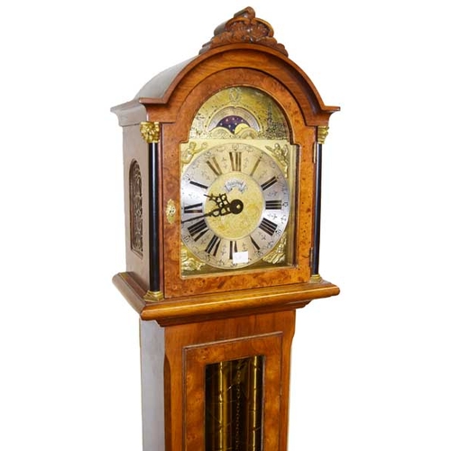 255 - A Very Nice Walnut Triple Weight Grandaughter Clock