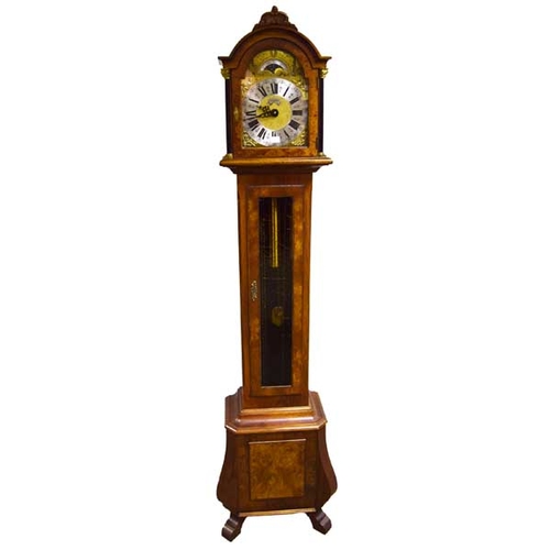 255 - A Very Nice Walnut Triple Weight Grandaughter Clock