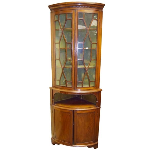 335 - A Nice Mahogany Double Astragal Glazed Door Cabinet