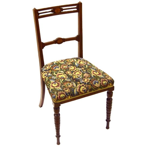 406 - An Inlaid Mahogany Single Chair