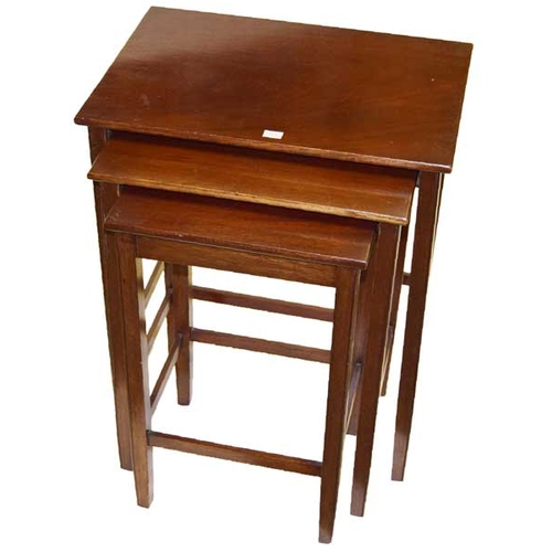 469 - A Mahogany Nest of Three Tables