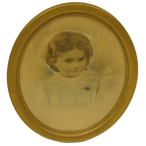 472 - A Nice Gilt Framed Watercolour of a Young Girl