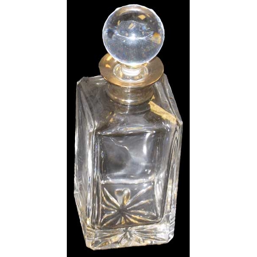 510 - A Silver Mounted Crystal Decanter