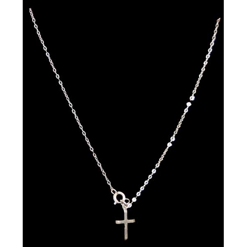 573 - A Silver Chain and Cross