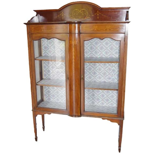 205 - An Inlaid Mahogany Display Cabinet