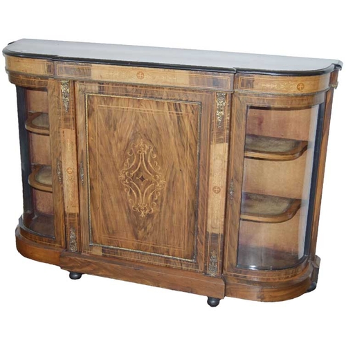 240 - A 19th Century Inlaid Walnut Credenza