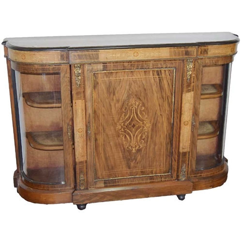 240 - A 19th Century Inlaid Walnut Credenza