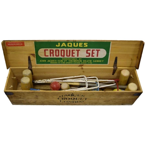 171 - A Very Good 'Jaques of London' Croquet Set in Original Box