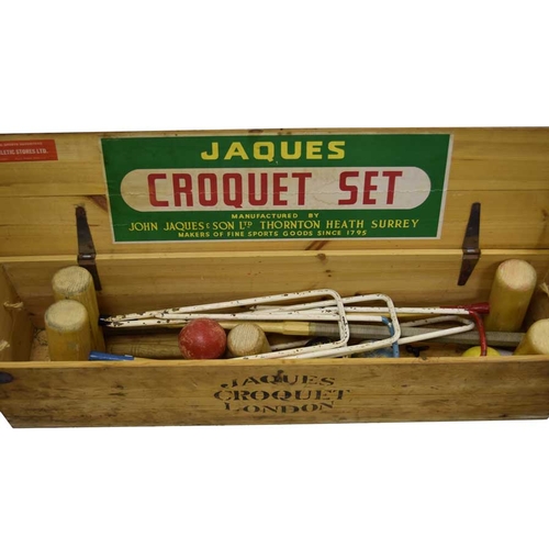 171 - A Very Good 'Jaques of London' Croquet Set in Original Box