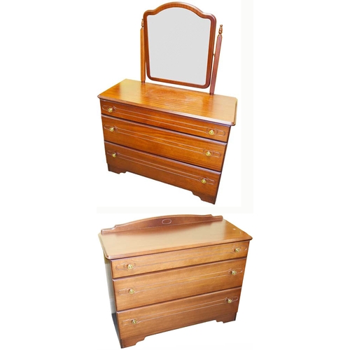 394 - A Rossmore Dressing Table and Matching Three Drawer Chest