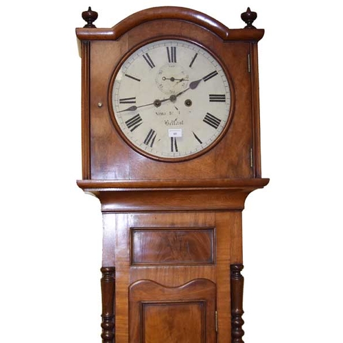 65 - A Victorian Mahogany Longcase Clock 'Neill of Belfast'