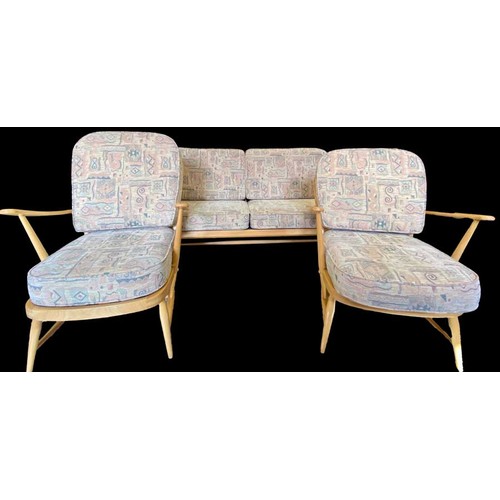 200 - A Very Nice Ercol Three Piece Upholstered Suite, as New