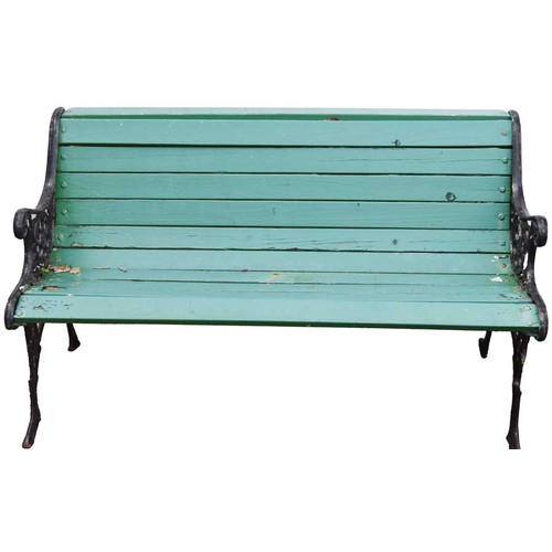 1 - A Good Metal and Wooden Garden Seat