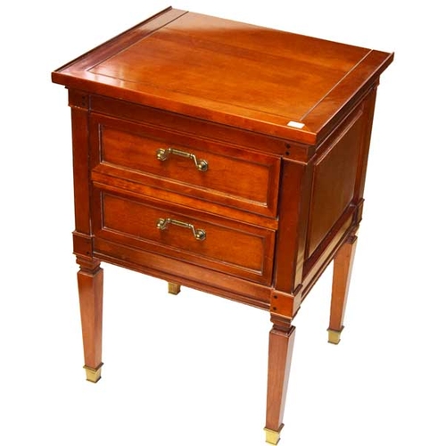 182 - A Very Nice Two Drawer Bedside Cabinet / Lamp Table