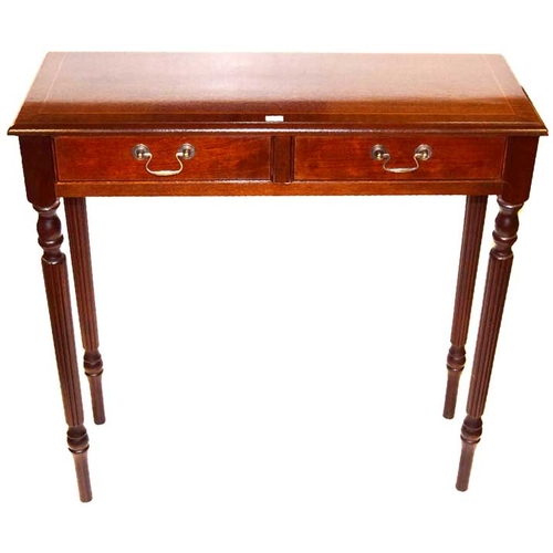 213 - An Inlaid Mahogany Side Table