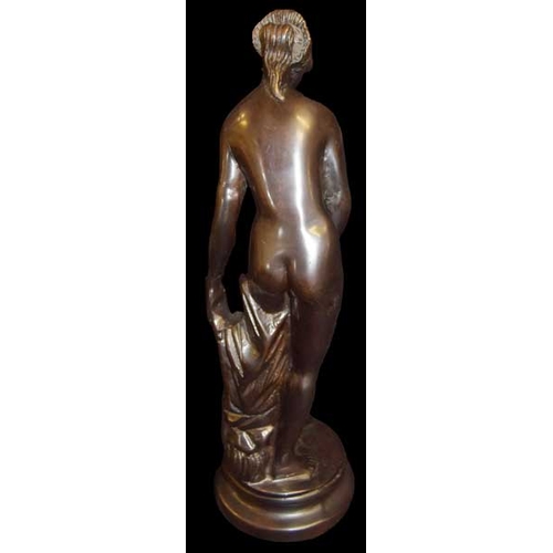 232 - A Very Nice  Bronze Figurine - 'Young Lady'