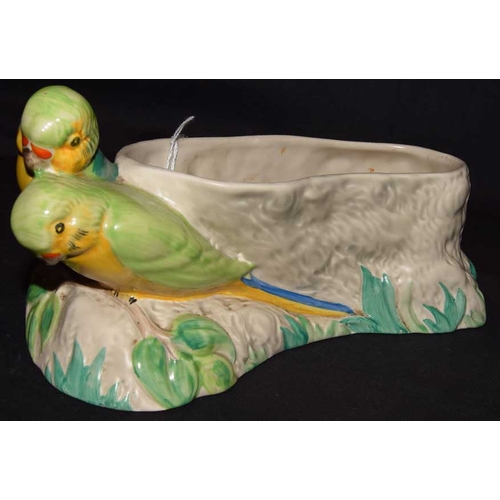 272 - A Clarice Cliff 'Budgies' Planter