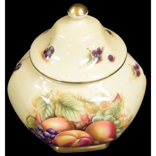 288 - An Aynsley Orchard Gold Lidded Jar