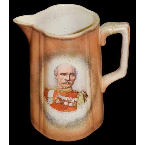 297 - An Early Old Hand Painted and Decorated Jug