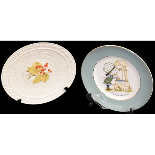 299 - A Belleek Plate and a Wishing Well Plate