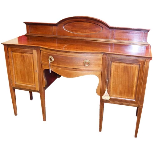 311 - An Edwardian Inlaid Mahogany  Sideboard