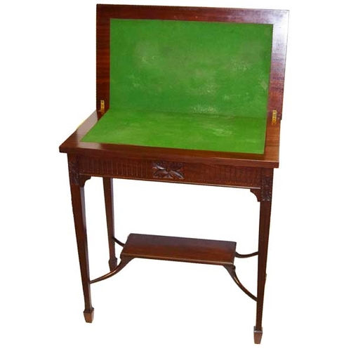 487 - A Mahogany Turnover Leaf Tea Table