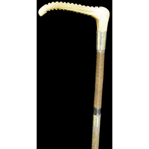 499 - A Silver Mounted Riding Crop