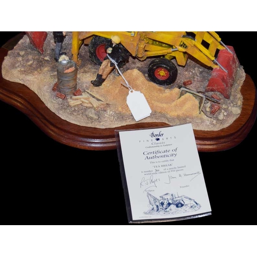 528 - A Border Fine Art Limited Edition Figurine 'Teabreak' and its Presentation Box