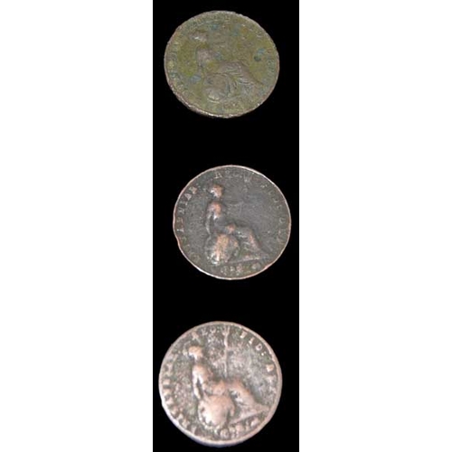 813 - Three Victorian 1/2 Pennys 1838/1853/1854