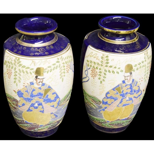 91 - A Good Pair of Japanese Vases