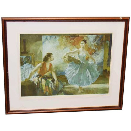 250A - A Nice Signed Framed Print 'Ballerina' - W Russell Flint