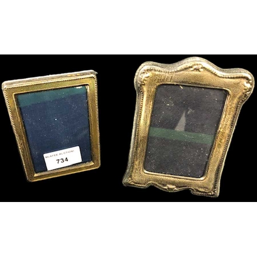 734 - Two Silver Photopragh Frames