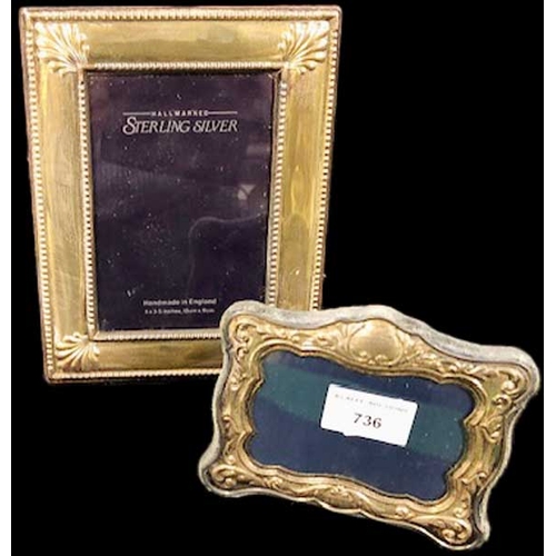 736 - Two Silver Photograph Frames