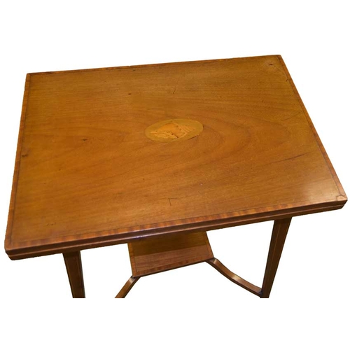 80 - A Very Nice Inlaid Mahogany Turn Over Leaf Table