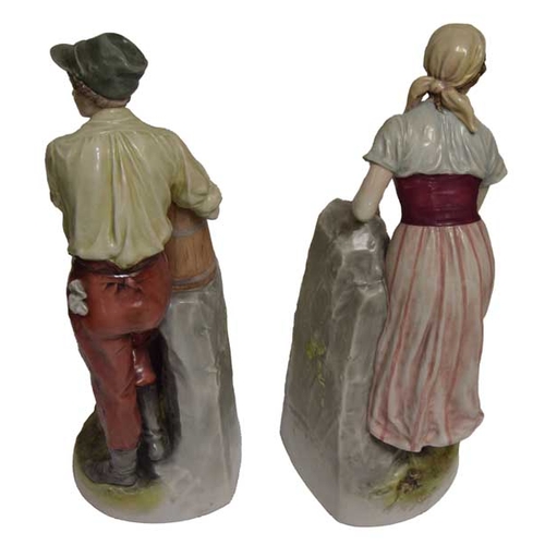 150 - A Really Fine Pair of Tall Royal Dux Figurines (24'' tall)