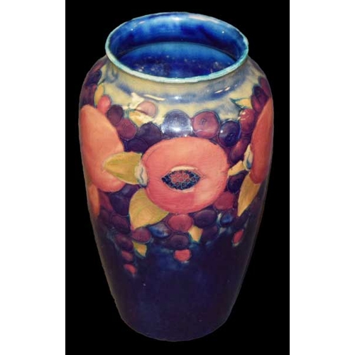 184 - A 'Pomegranate' Pattern Moorcroft Tall Vase (10 1/2'')