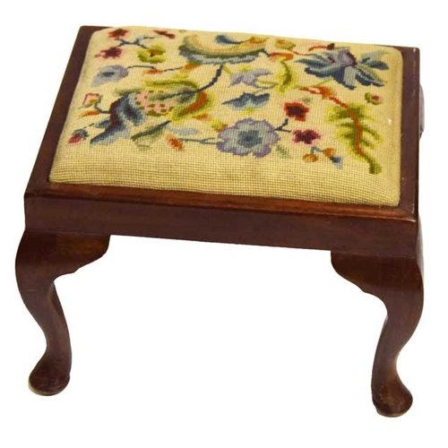 194 - A Tapestry Upholstered Footstool