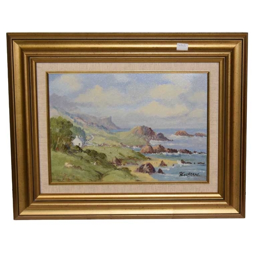 207 - An Oil Painting 'The Rocky Coast at Murlough' - R Cochrane