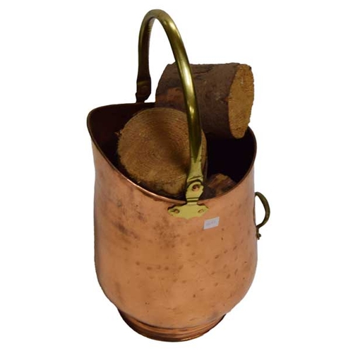 248 - A Good Brass Log Bucket