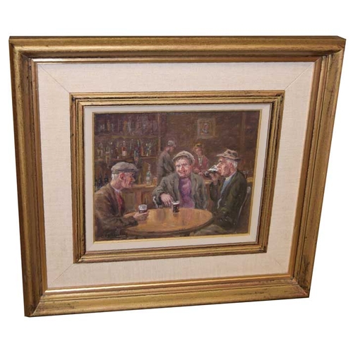 255 - An Oil Painting 'All the Craic' - Charles McAuley