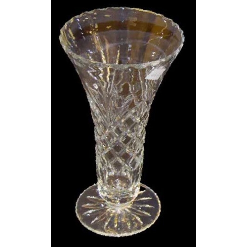 273 - A Tall Galway Crystal Footed Vase