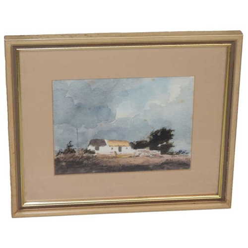 28 - A Watercolour 'Thatched Cottage' - John Wright