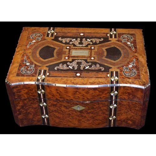 288 - A Very Nice Inlaid and Fitted Sewing Box